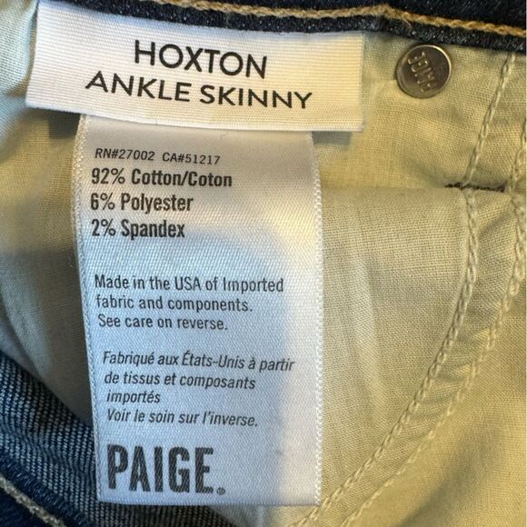 Paige Split Hem Hoxton Ankle Skinny Jean - Picture 7 of 7